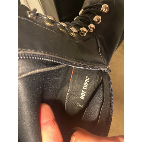 Over the Knee Boots Vegan Leather - W10 - NEW (Not in Stores) - Picture 13 of 15